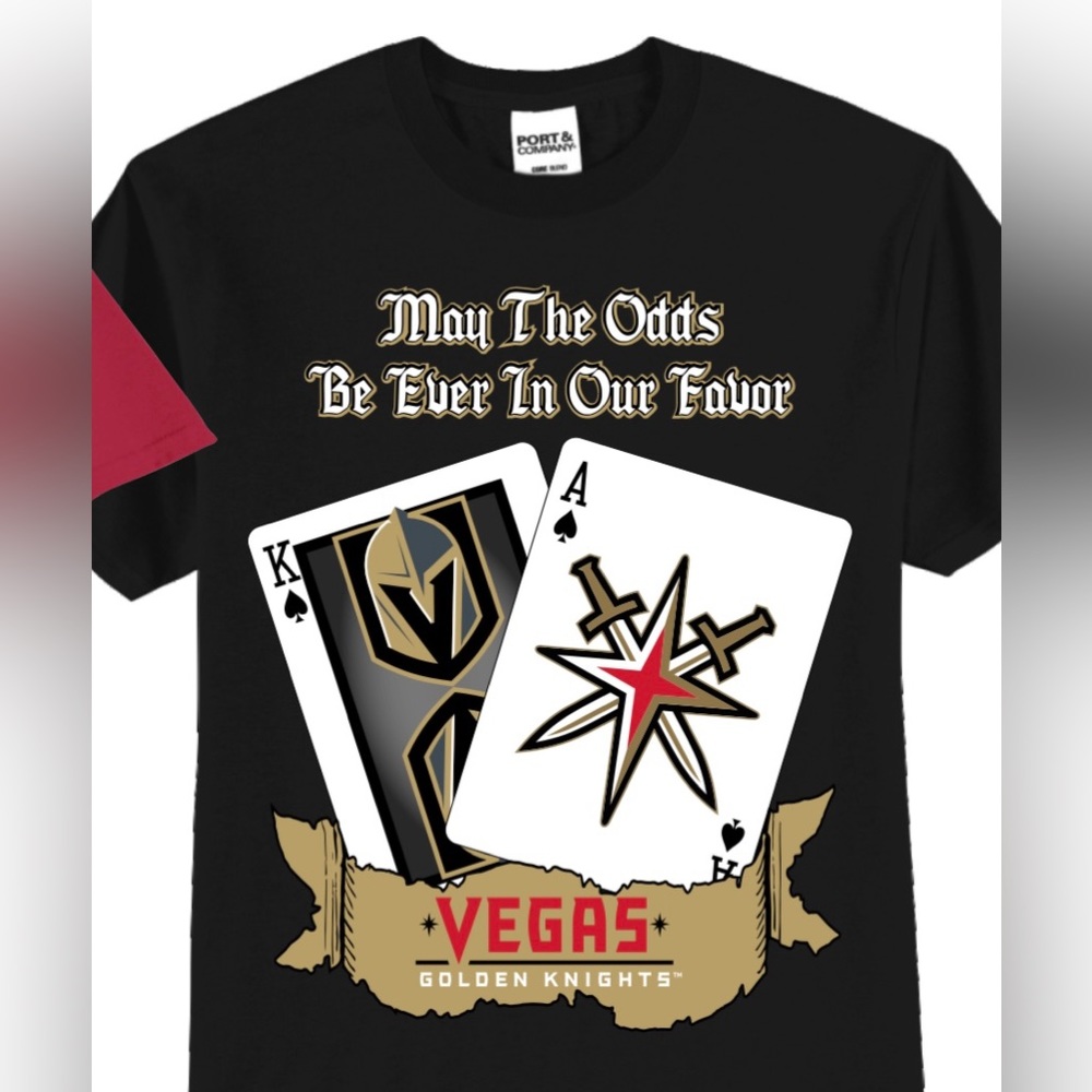 Vegas Golden Knights (VGK) Playing Cards T-Shirt